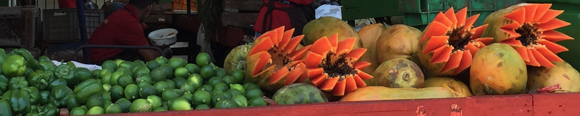 fruit stand in Mexico